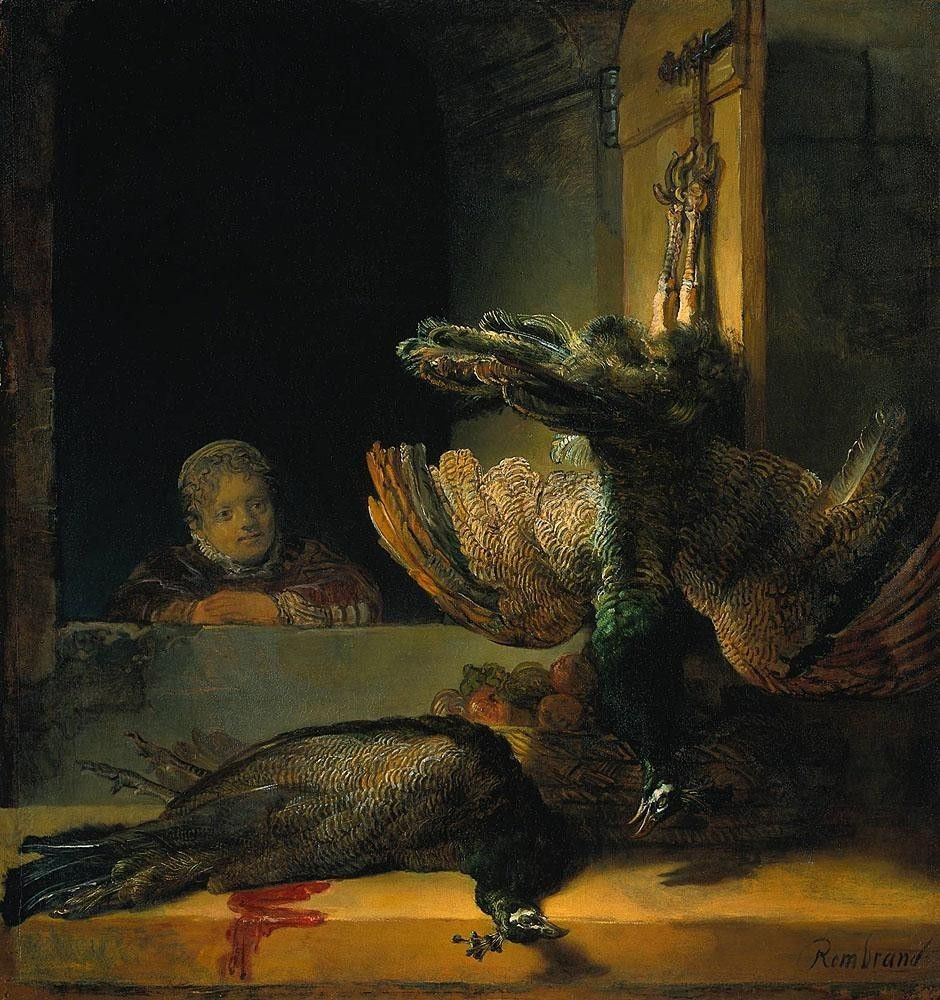 Rembrandt Dead peacocks